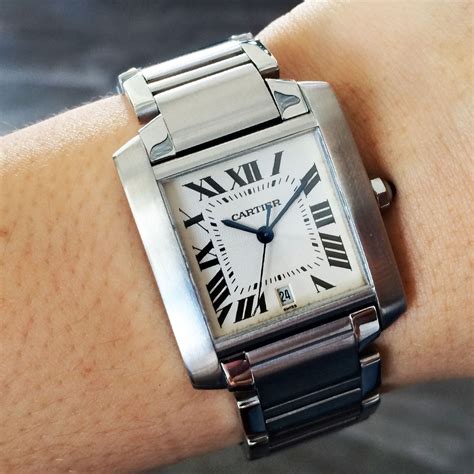 cartier watch sapphire|cartier tank française watch.